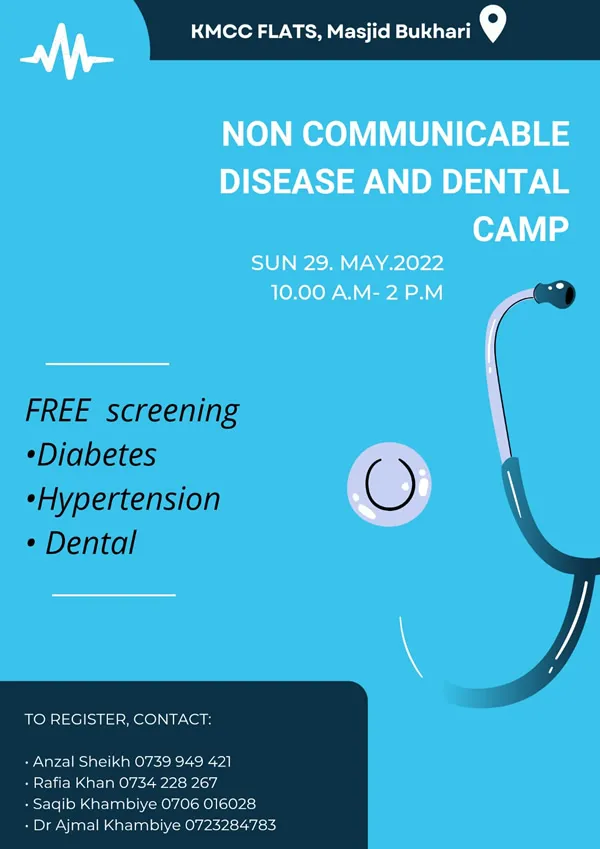 Non Communicable Disease and Dental Camp